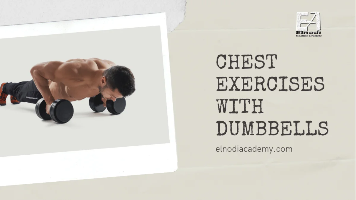 Chest exercises with dumbbells