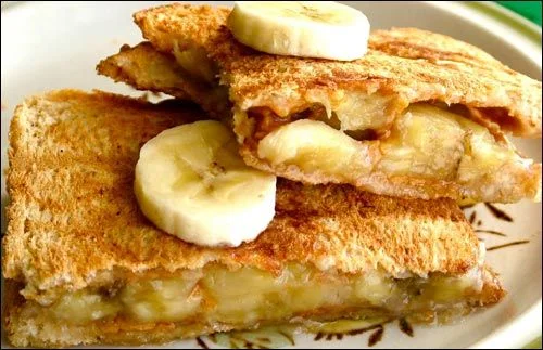 Grilled Banana Honey Sandwich